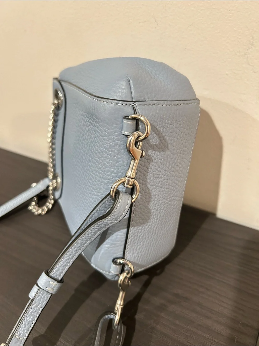 Coach Cornflower Blue Convertible Leather Micro Backpack Style#C5677 EUC - Picture 13 of 15